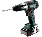 Taladro atornillador de percusión de batería SB 18 LT Compact -Metabo (con 2 baterías + cargador + maletín)