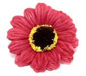 Flor de girasol manualidades deco mediana - roja - Jabón