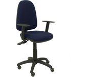 Silla de Oficina Ergonómica Piqueras Y Crespo con Brazos Ajustables y Ruedas de Parqué