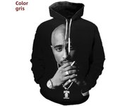 Rapper Rock Singer Tupac 3D Print Hoodies Men Women Oversized Hoodie Pullovers Hooded Sweatshirts Tracksuit Coats Kids Clothing