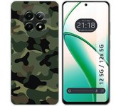 Tumundosmartphone Funda Silicona para Realme 12 5G / 12x 5G diseño Camuflaje Dibujos