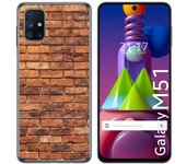 Tumundosmartphone Funda Gel Tpu para Samsung Galaxy M51 diseño Ladrillo 04 Dibujos