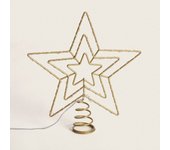 Ledkia Estrella LED para Árbol de Navidad Metal con Batería Jaione