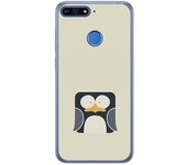 Tumundosmartphone Funda Gel Tpu para Huawei Honor 7A / Y6 2018 Diseño Pingüino Dibujos