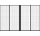 vidaXL Cortinas Mosquitera Magnética para Puerta (2 unidades) Negro Tela Contra Insectos Dimensiones 200 x 80 cm,  210 x 100 cm,  210 x 90 cm y mas
