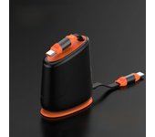 Desktop Retractable USB Type C Cable PD60W Fast Charging Type C Cable for iphone 16 15 Android Samsung Laptop Tablet USB C Cable