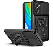 Armor Case For VIVO Y28S Y18 Y18e Y28 Y03 Y02 Y17S Y27 Y16 Y36 5G Cover Lens Protection With Ring Magnetic Holder Coque Fundas