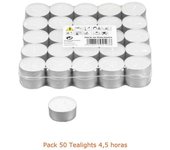 SNOWDVANCE Velas de decoracion - Duracion 4,5h - Pack 30/50/100 unidades