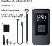 Smart Air Compressor LED Light 7.4/12V Car Tire Inflator 150PSI Portable Tyre Inflator 6000mAh Cordless Tire Pump for Motorcycle