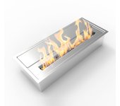 Quemador de chimenea de Bioetanol biochimenea en Maple inoxidable 3,5 Lt 45,7X18,7XH9,5 cm