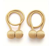 2pcs/pair Magnetic Curtain Tiebacks, Earphone Design Curtain Holdbacks, Bathroom Shower Curtain Accessories