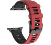 Silicone Watch Strap For Apple Watch Bands 44mm 40mm 49mm 45mm 41mm 38-42mm Sport Bracelet IWatch Series 8 se 9 7 6 5 4 3 Ultra2