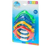 Juego de agua aros 4 colores Intex buceo en piscina