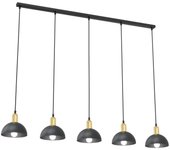 Lámpara de Suspensión Moto, Metal, Negro, 116x18x140 cm