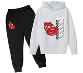 Cars Sweatshirt Boy Sweatshirt girls Lightning McQueen Sweatshirt Hoodies Pants 2Pcs Kids Tracksuits Children Clothing