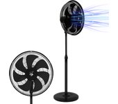 Artree | Ventilador de pie silencioso 60W,  ventilador oscilante 3 velocidades, altura regulable