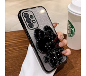Rabbit Makeup Mirror Holder Phone Case for Samsung Galaxy M55 54 53 52 51 34 33 30S J7 5 A 750 73 72 4G 5G 71 70 55 54 53 52