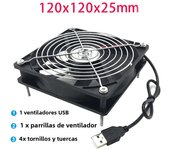 USB Router Fan Cooler DIY PC Cooler TV Box Wireless Quiet DC 5V 120mm Fan 120x25x12cm Protective Mesh with Screws