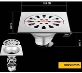 Stainless Steel Floor Drains Anti-odor Drainer Shower Strainer Cover Washing Machine Ground Leakage Kitchen Bathroom Hardware