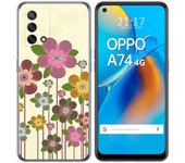 Tumundosmartphone Funda Gel Tpu para Oppo A74 4G diseño Primavera En Flor Dibujos
