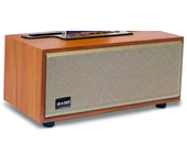 XM-505 Retro Wooden Bluetooth Speaker Wireless Home Subwoofer Portable FM Radio Mobile Phone Stand Speaker
