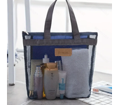 1Pc Lightweight Mesh Shower Bag with Quick Dry Technology Portable Toiletry Tote for Gym and Travel Outdoor Beach