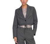 Chaqueta blazer cropped Only Lana gris oscuro para mujer