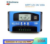 MPPT 30A 40A 50A 60A 100A Solar Charge Controller 12V/24V Solar Panel Battery Regulator Charge Controller Dual USB 5V2A Home use