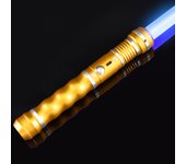 REikirc 2 in 1 Lightsaber 15 Colors 17 Pixel Light Effects Light Saber Metal Laser Sword Rechargeable Toys Party Luminous Swords