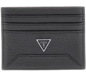 Cartera Guess Barcellona card negra de piel para hombre