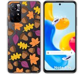 Funda Silicona Transparente para Xiaomi Redmi Note 11s 5G diseño Otoño Dibujos