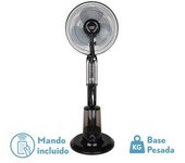 FABRILAMP Ventilador de Pie Tromba Negro 80W con Nebulizador - Mantiene Tu Hogar Fresco