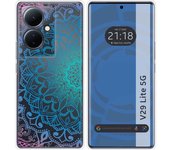Funda Silicona Transparente para Vivo V29 Lite 5G diseño Mandala Dibujos