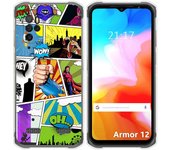 Funda Silicona para Ulefone Armor 12 5G diseño Comic Dibujos