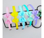 5pcs 2inch Grosgrain Ribbon Hair Bows with Headband Plastic Teeth Hairbands Girls Headbands Children Kids Hair Accessories