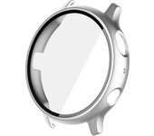 Case+Glass For Samsung Galaxy Watch Active 2 44mm 40mm Cover Bumper Accessories Protector Full Coverage Matte Screen Protection