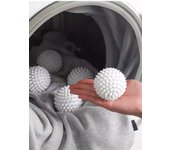 TPR Anti Winding Laundry Ball Circular Pure White Magic Cleaning Drum Washing Machine For Dirt Removal And  Knotting