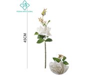 Poenia Arte Floral - Vara de Rosa Artificial 45cm - REF 630888 - Realista