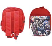 MERCHANDMANIA PACK MOCHILA ROJA Y ESTUCHE Tensei Kizokuserie Ars Louvent serie anime  school material
