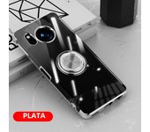 Slim Plating Clear Magnetic Phone Case for Sharp Aquos R9 R8 R7 Pro Senes8 7 6 4 Plus Wish3 Metal Ring Kickstand Cover