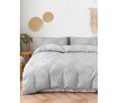 Tufted Duvet cover，3pcs 100% Microfiber Bedding Cover Sets  All-Seasons Soft Comforter Cover Skin-Friendly