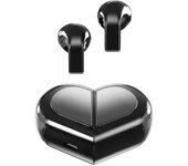 K520 Wireless Earbuds Stereo Earphones With Rotatable Love Heart Shaped Charging Case Low Latency Headphones For Phone Tablet