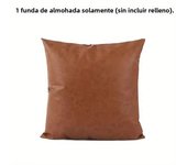 1pc Faux Leather Throw Pillow Covers  Thick Large Decorative Modern Boho Farmhouse Living Room Square Cases for Couch Bed Sofa