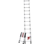 Orework Escalera Telescópica Profesional de Aluminio 9 Peldaños 2,45 M