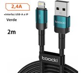 Toocki USB Cable For iPhone 14 13 12 Pro Max X XS XR 8 7 Plus iPad Fast Charging Charger Aluminum iP Cable For iPhone Data Cord