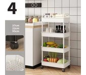 Multi-Layer Trolley Rack Kitchen Floor Bedroom Baby Snacks Mobile Bathroom Bathroom Storage Storage Rack