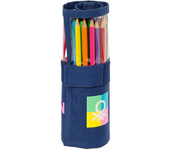 Plumier Enrollable 27 Pcs. Benetton "Cool" 7X20X7Cm (Safta 412450786)