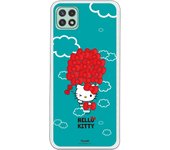 Funda original compatible con Samsung Galaxy A22 5G - Hello Kitty Globo Lazos