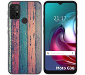 Funda Gel Tpu para Motorola Moto G10 / G20 / G30 diseño Madera 10 Dibujos