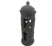 Lampara artesanal farol de barro para jardin rustica 70cm x 20cm